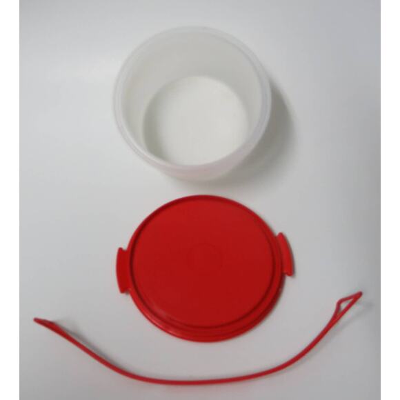 VINTAGE TUPPERWARE TOYS Mini Cake Carrier with Handle 1498-1 Red Kitchen - Picture 4 of 4